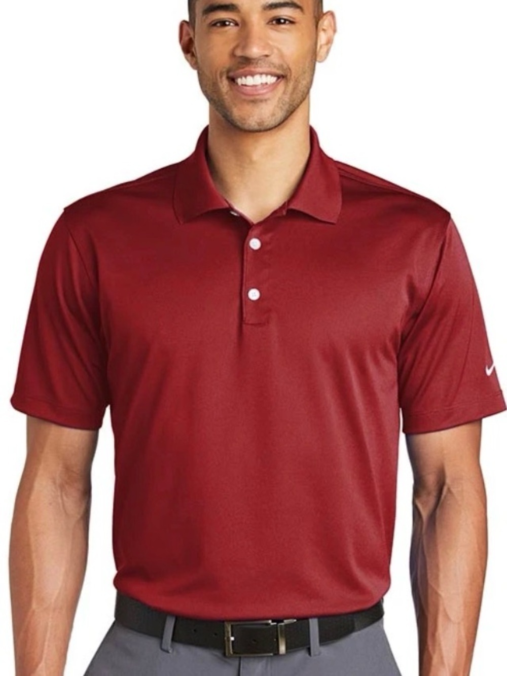 Nike Golf DriFit Men's Polo Shirt - Burgundy, Like New